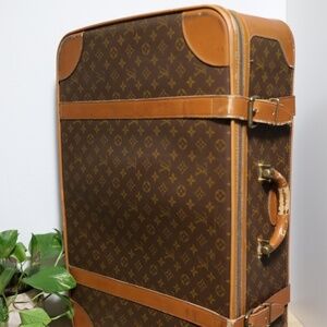 Vintage French Company Louis Vuitton Stratos 70 Monogram Suitcase Travel Bag
